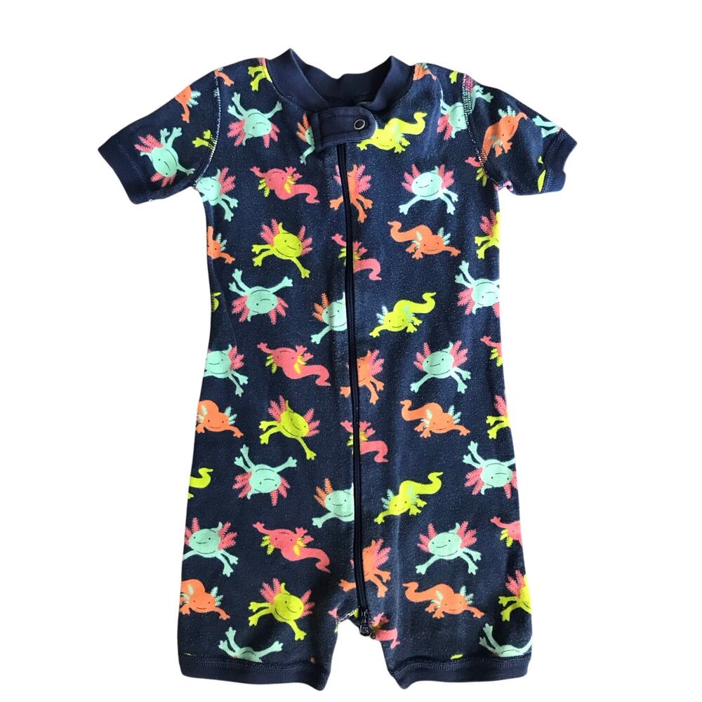 Hanna Andersson Axolotl Shortie Romper Size 18-24mo